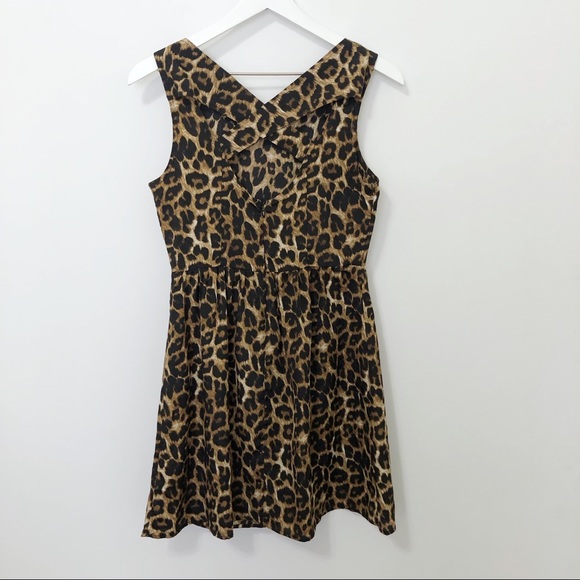 Forever 21 Animal Print Cross Back Mini Dress - Picture 6 of 6